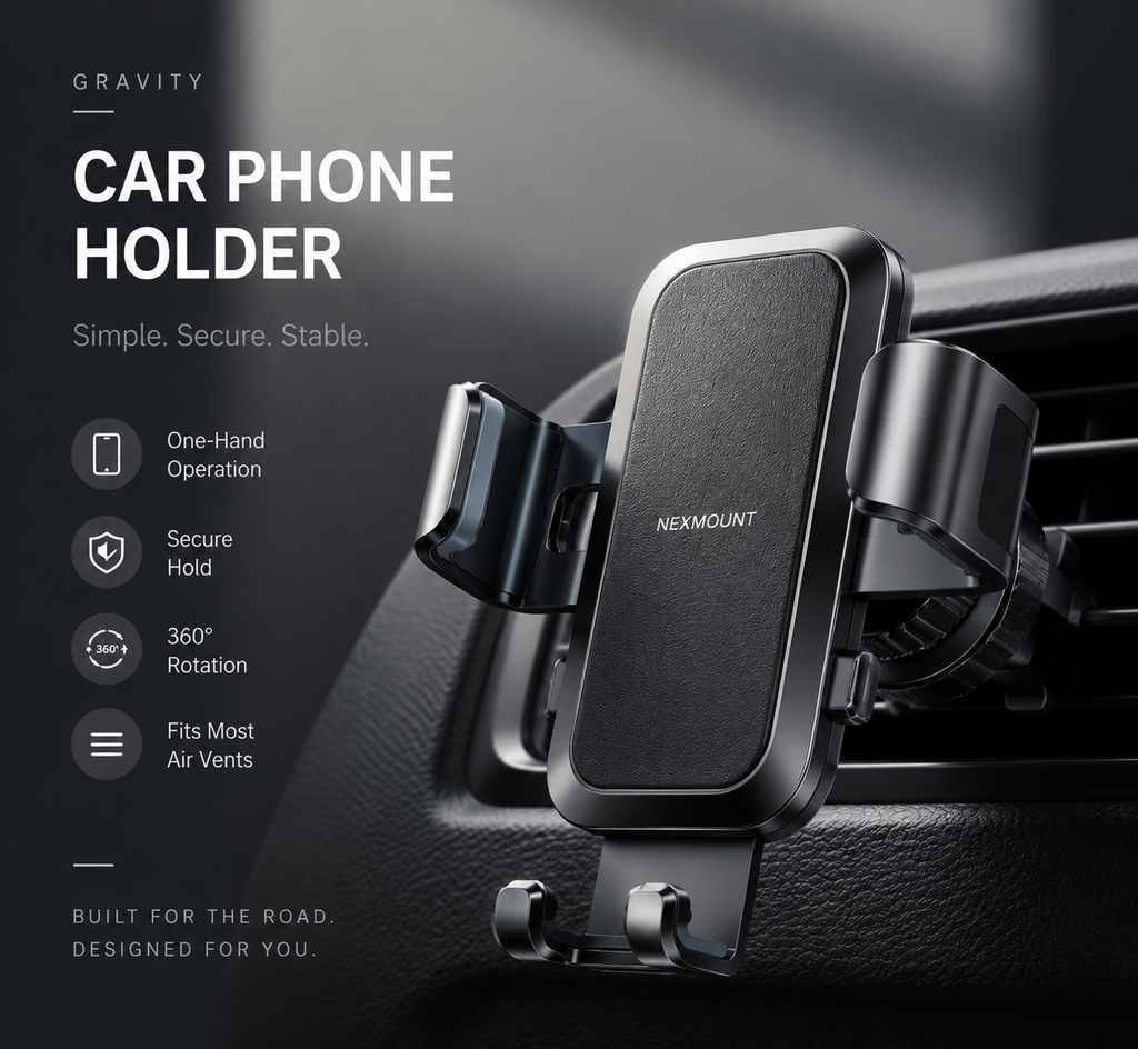 GRAVITY CAR PHONE HOLDER