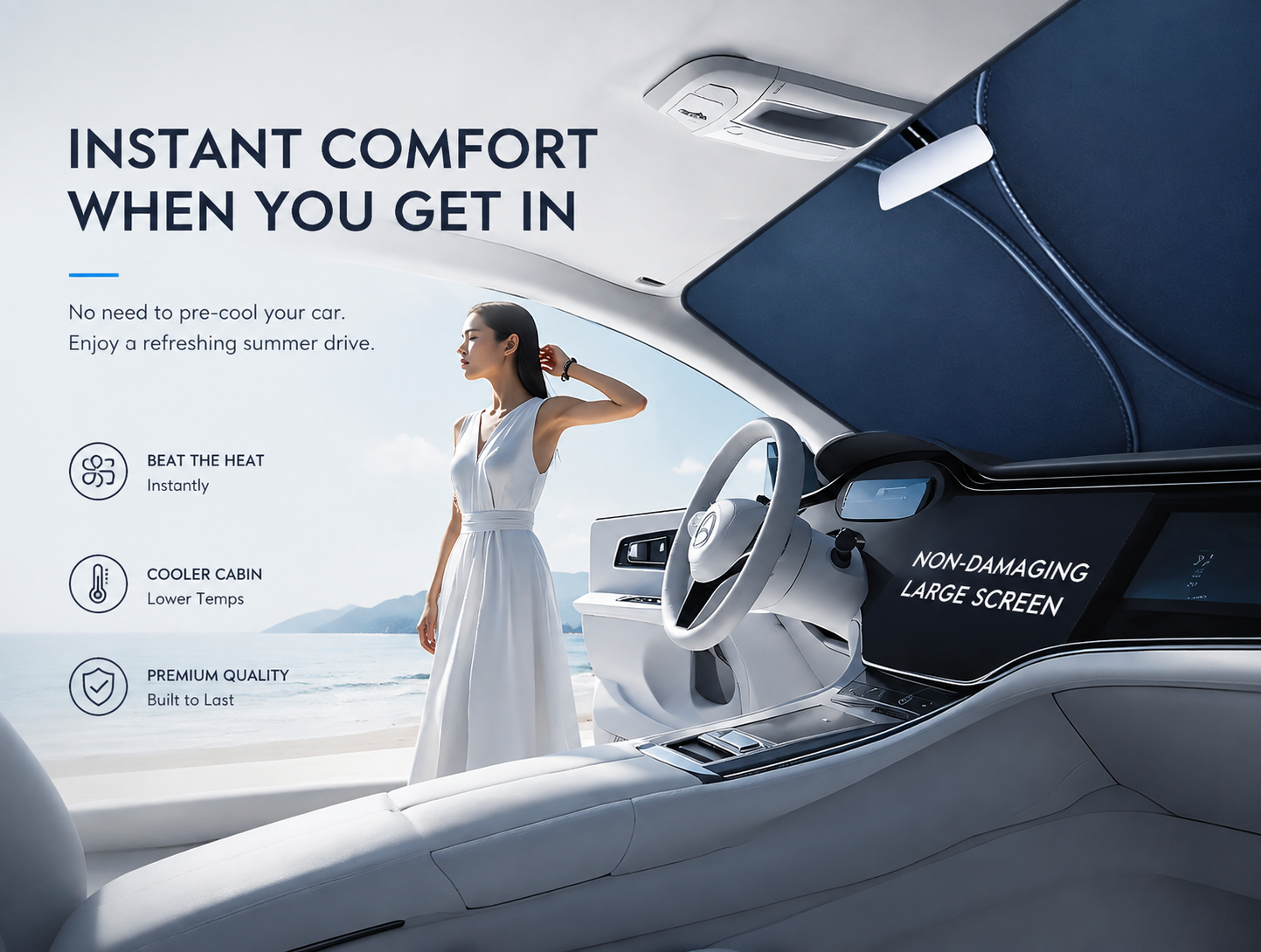 Car sunshade heat-blocking visor