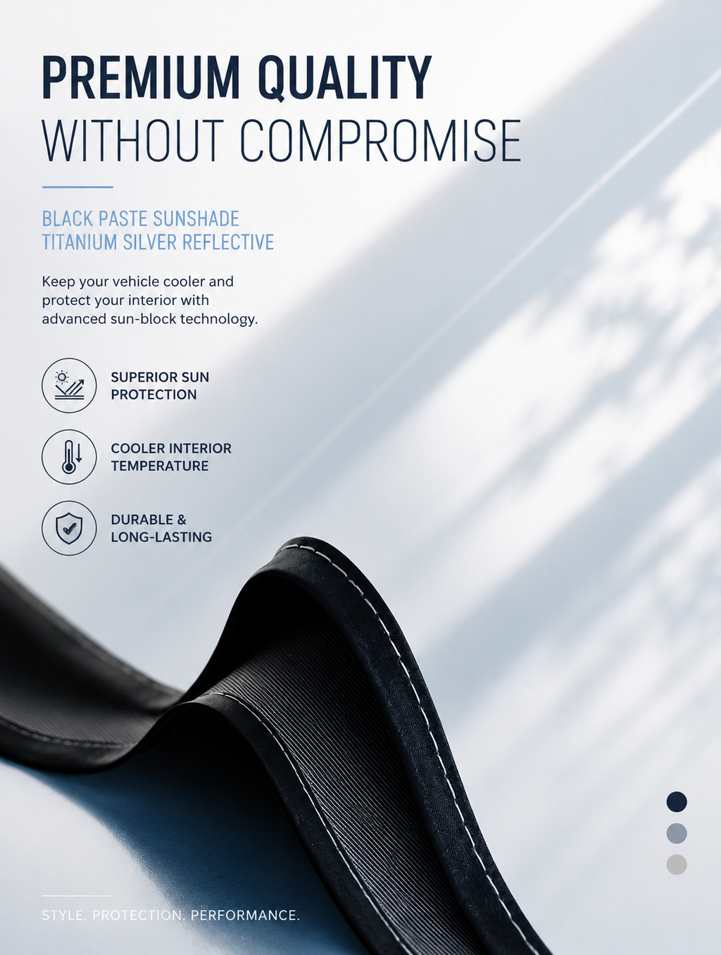 Car sunshade heat-blocking visor