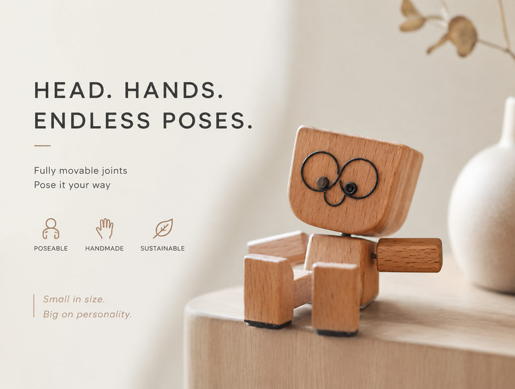 Leg-shaking wooden doll