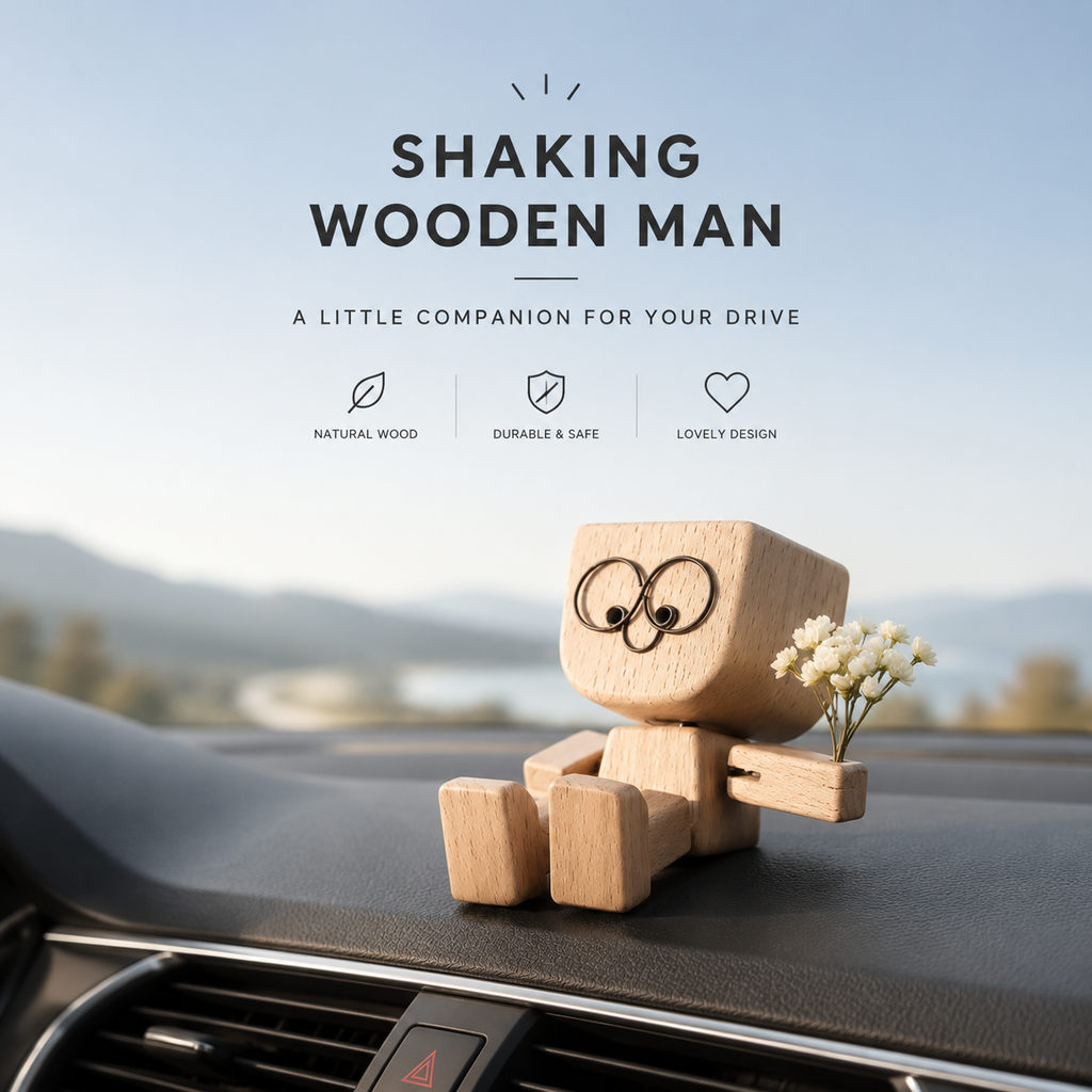 Leg-shaking wooden doll